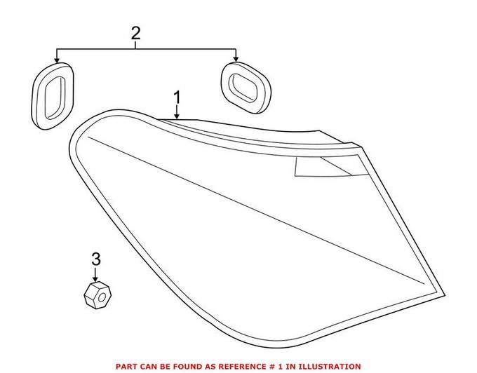 BMW Tail Light Assembly - Rear Passenger Right 63217182202